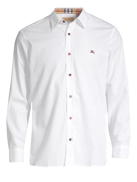 burberry white button down shirt women's fakes|burberry button down shirt men.